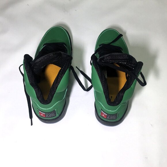 🛑Nike AIR JORDAN 5➕🆒 SNEAKERS Apple Green SHOES Oregon Duck Retro 💸BUY NOW‼️ - Picture 9 of 16